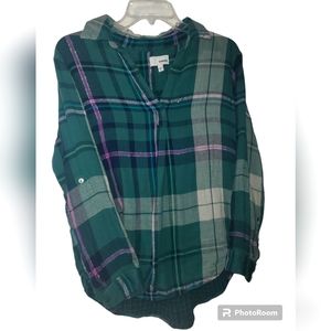 Sonoma Soft Flannel Plaid Shirt